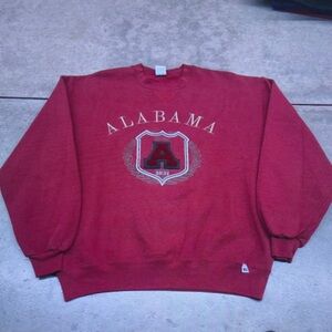 Russell Athletic Alabama Red Crewneck Sweater